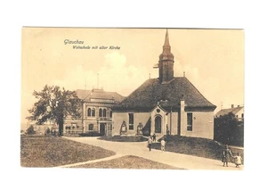AK Glauchau --Webschule mit alter Kirche-- um 1910 (K) - Picture 1 of 2