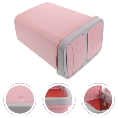  Doppelschichtiger Klassifizierungsmülleimer 2 Fächer Zweikammer Doppelmülleimer - Bild 1 von 4