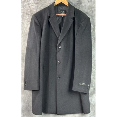 Jos A Bank Men's Gray Wool Blend Mid Length Dress Overcoat sz 48R (15692) NWOT - Image 1 of 4