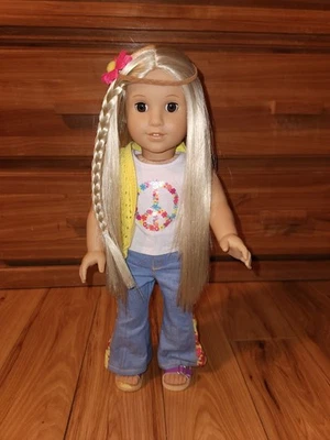 American Girl JULIE BeForever Historical 1974 18" Doll Ears Pierced- Shiny Hair  - Image 1 of 4