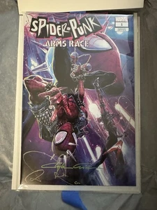 Spider-Punk Arms Race No.1 Trade Dress Classic Signature mit COA Green Signature - Bild 1 von 2