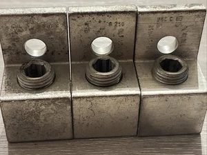 (3) Homac A-250 Lug Meccanico 250MCM-6 Porta Singola 1 Foro A250-UA-YAG ALLUMINIO - Foto 1 di 3