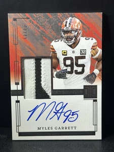 MYLES GARRETT 2024 Impeccable Elegance Veteran Autograph /49 Jersey Patch Auto - Picture 1 of 2