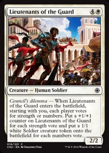 MTG - Lieutenants of the Guard - Conspiracy: Take the Crown - NM, English Magic  - Image 1 of 1