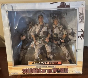 Vintage Soldiers of the World Desert Storm ASSAULT TEAM 12" Actionfiguren 1999 NEU - Bild 1 von 8