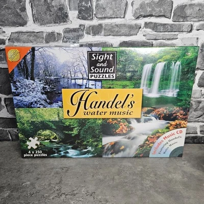 Sight & Sound Puzzles With CD 4x 250 Pieces Waterfalls Music Cheatwell NEW - Image 1 of 4