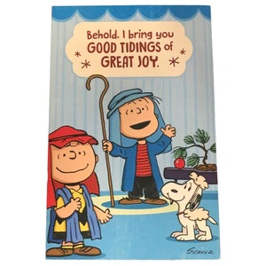 Dayspring Peanuts Charlie Brown Christian Christmas Cards Box of 24 - Picture 1 of 3