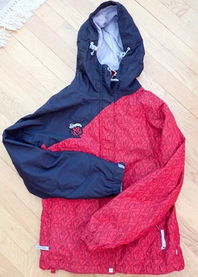 Chaqueta Ride Snowboards para mujer serie Cell 5 talla mediana roja y negra con capucha Foto 1 de 4