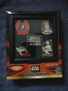 STAR WARS EPISODE 1 COLLECTOR 5 PIN SET GIFT SET - NIB - - APPLAUSE - Picture 1 of 2