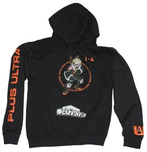 Black My Hero Academia Hoodie Ft Katsuki Bakugo, UA and Plus Ultra - Picture 1 of 1