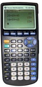 Texas Instruments TI-83 Plus Graphing Calculator With Cover Works See Desc. - Picture 1 of 9