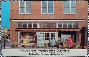 Biglerville PA Thomas Brothers Country Store Museum Vintage Chrom Postkarte - Bild 1 von 2
