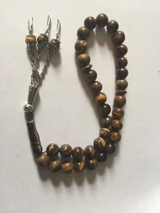 Tiger Eye stone Islmic prayer beads tesbih Masbaha. - Picture 1 of 3