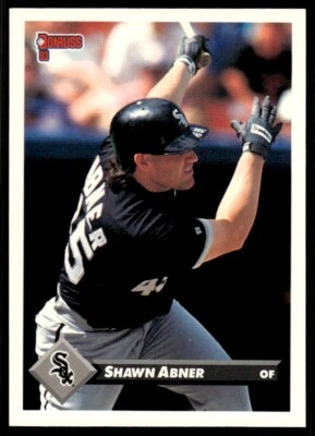 1993 Donruss Baseball Card Shawn Abner Chicago White Sox #651 - Image 1 of 2