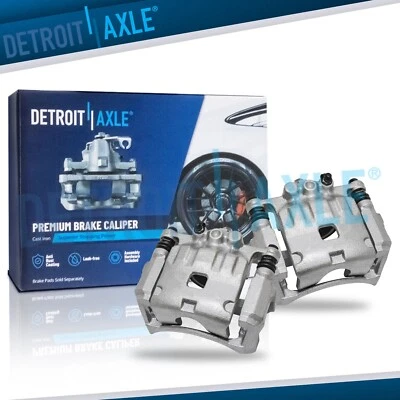 Pinzas de freno delanteras izquierda y derecha con conjunto de soporte para Ford Fiesta 2011-2019 Foto 1 de 4