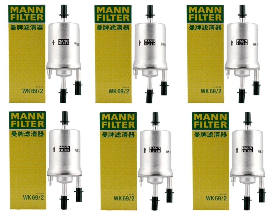 Conjunto de 6 filtros de combustível Mann WK692 para Audi A3 Quattro TT VW Fusca Golf Jetta - Imagem 1 de 1
