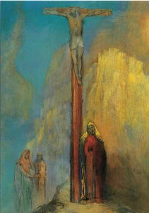 Tarjeta de arte / Postcard Art - Odilon Redon: Calvario - Imagen 1 de 1
