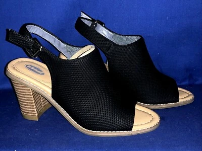 DR SCHOLL'S Tacones Altos de Cuña Cordones Negro Imitación Cuero NUEVO Talla 7 ❤️sj19j3 Foto 1 de 4