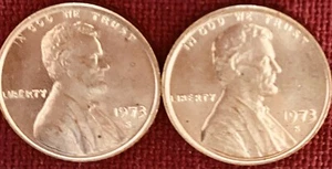 Centavo conmemorativo Lincoln Memorial 1973 sin circular sin circular - lote de 2 - Imagen 1 de 2