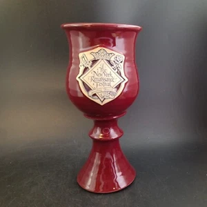 Sterling NY 15th Renaissance Festival Burgundy Goblet, Excellent Condition OBO - Picture 1 of 7