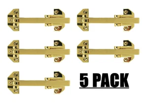 5-Pack, Defiant Door Security Guard Lock Bright Brass Heavy-Duty - Picture 1 of 7