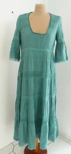 ZARA STUDIO LIMITED KLEID STICKEREI GREEN LONG EMBROIDERED DRESS 7521/090 - Picture 1 of 7