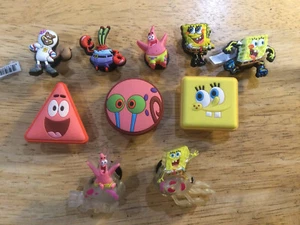 SPONGEBOB PATRICK MR. CRABS SANDY CHEEKS AUTHENTIC JIBBITZ CHARM FIT CROCS HOLES - Picture 1 of 25