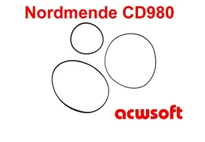  Correas para Nordmende CD980 CD 980 CD-980 Tape Deck - Imagen 1 de 1