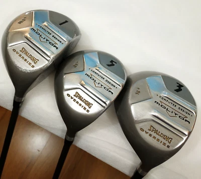 Golf wood Ladies SPALDING Molitor Oversize 1,3,5, SYNCHRO FLEX GRAPHITE SHAFT - Image 1 of 4