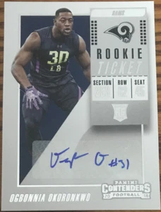2018 Panini Contenders Rookie Autograph Ogbonnia Okoronkwo #229 St.Louis Rams - Picture 1 of 2