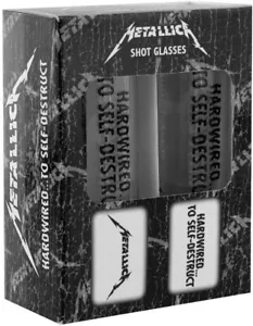 Metallica Hardwired Set of Two Shot Glasses - Picture 1 of 1
