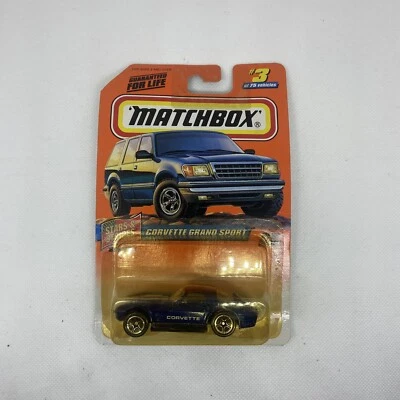 MATCHBOX 1997 CORVETTE GRAND SPORT #3 NOC ESTRELLAS Y RAYAS SERIE 1 Foto 1 de 2