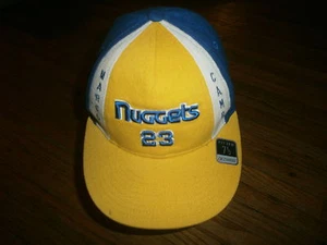MARCUS CAMBY DENVER NUGGETS HAT Cap 23 Fitted 7.5 Reebok NBA Hardwood Classics - Picture 1 of 3