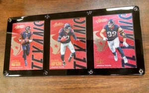 HOUSTON TEXANS 3 CARD PLAQUE DESHAUN WATSON DEANDRE HOPKINS J.J. WATT - Picture 1 of 1