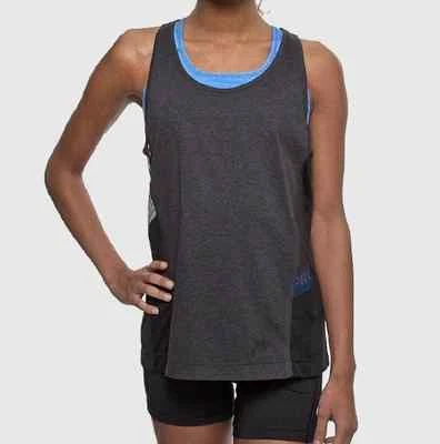 Camiseta sin mangas Nike para mujer negra jaspeada (726023-032) - Tallas S/M/XL NUEVA CON ETIQUETAS Foto 1 de 4