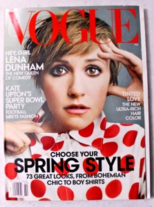 VOGUE MAGAZINE February 2014 Spring Style Lena Dunham Kate Upton Hair Color - Picture 1 of 7