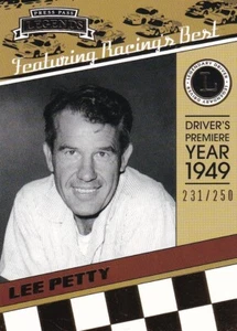 PRESS PASS 2011 LEGENDS LEE PETTY #29 231/250 GOLD PARALLEL CARD - Picture 1 of 2