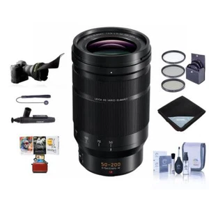 Panasonic LUMIX G Leica DG Vario-Elmarit 50-200mm f/2.8-4 Lens,MFT w/Mac Acc Kit - Picture 1 of 11