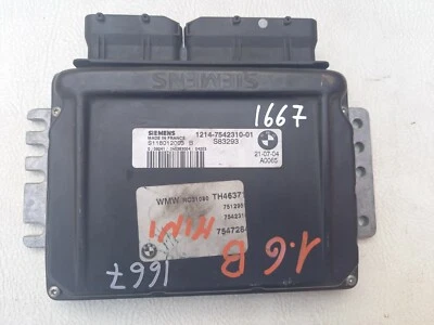 S118012003 B SIEMENS 1214-7542310-01 S83293 CENTRALINA MOTORE BMW MINI 1.6 B R50 - Immagine 1 di 4