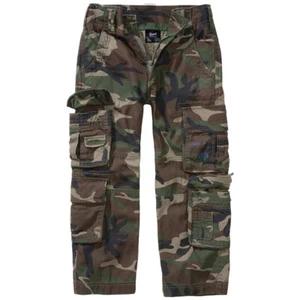 Brandit Niños Pure Pantalones Ajuste holgado Cargo Senderismo Woodland Camo - Imagen 1 de 6