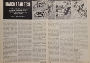 1967 Maico Trail Motorrad 2pg Testartikel - Bild 1 von 1