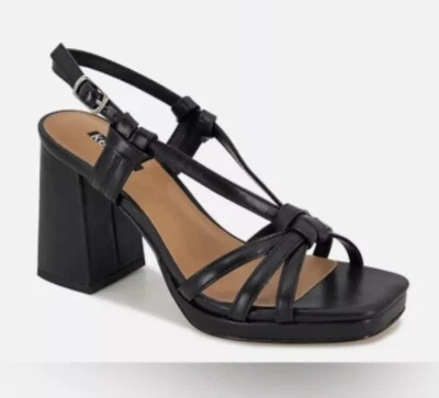 Sandalias de plataforma Kensie Leilany con tiras negras talla 8,5 M para mujer Foto 1 de 4