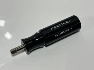 NEW Craftsman Tools USA -H- 43351 1/4" Drive Black Stubby Spinner Handle, NOS - Picture 1 of 6