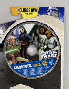 STAR WARS THE CLONE WARS BRAIN INVADERS DVD ONLY LOOSE NEW ON CARD - Foto 1 di 3
