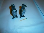2x Pinguin * Kunstgewerbe GERSTENBERG * ca. 9 cm hoch * Vitrinenobjekt