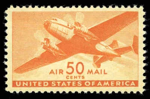 US #C31 50¢ Flugzeug, "Superb 98" NH MNH, PSE graded (2016) - Bild 1 von 3