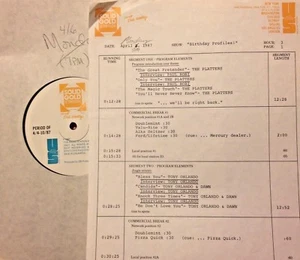 RADIO SHOW: B-DAYS 4/8/87 FULL SETS w/INTERVIEWS PAUL ROBI,TONY ORLANDO,JOHN KAY - Picture 1 of 2