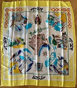 SEIDENTUCH 90X80CM AUS TARGER MAROKKO - EINZELSTÜCK 1954 - Bild 1 von 5