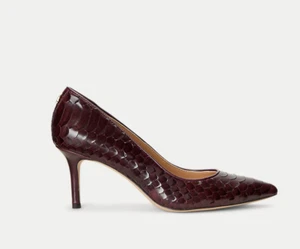 Ralph Lauren Lanette Faux-Snakeskin Pump - Picture 1 of 7