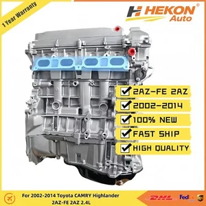 Long Block Engine Assembly For 2002-2014 Toyota CAMRY Highlander 2AZ-FE 2AZ 2.4L - Picture 1 of 7